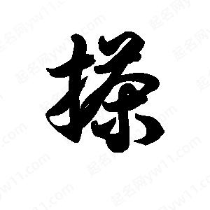 王天喜寫(xiě)的草字搽